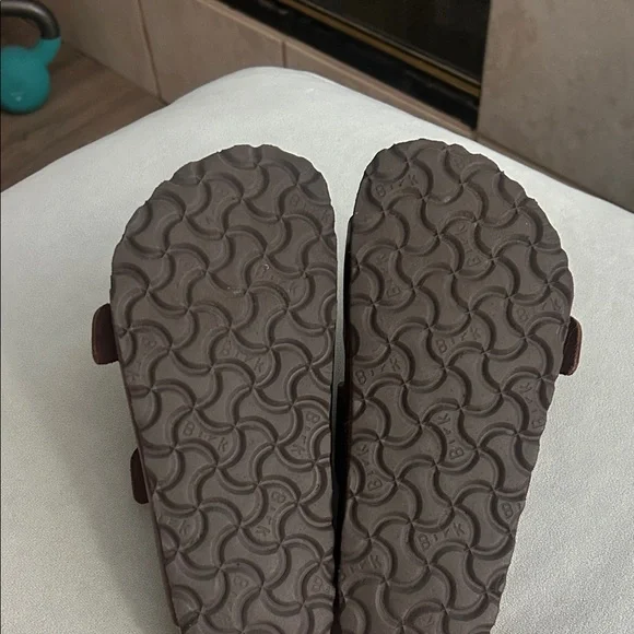 Birkenstock Dark Brown Slide Sandals - Picture 4 of 4